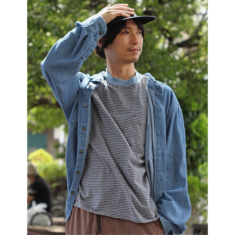 MIDNIGHT BORDER POCKET TEE | SLEEPYY ONLINE SHOP
