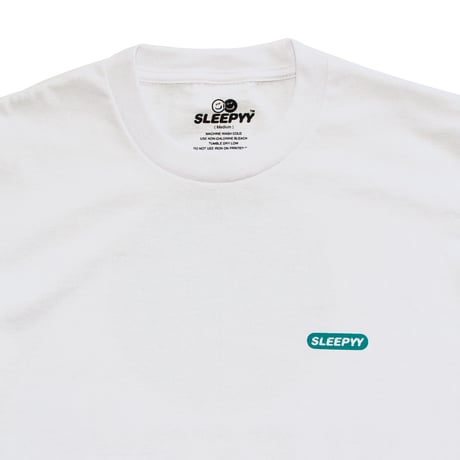 FACE LOGO  S/S TEE WHITE