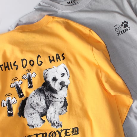 MAD DOG L/S GARMENT TEE ICEGRAY