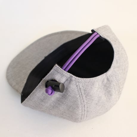 HERRINGBONE DUCKBILL CAP GREY