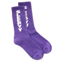 LOGO SOCKS PURPLE