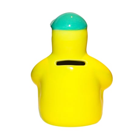 CHILLBOY CERAMIC COINBANK YELLOW