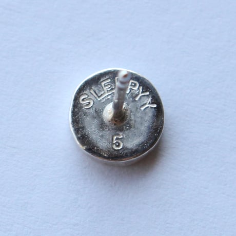 Face Logo Silver Earring