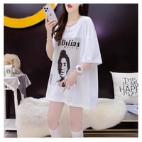 マタニティ　トップス　Tシャツ　ラウンドネック　ビッグサイズ　ゆったり