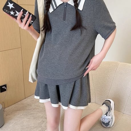 マタニティ　トップス&ボトムスセット　ショートパンツ　ゆったり