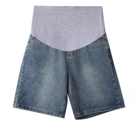 マタニティ　ボトムス　パンツ　デニム　ショートパンツ　カジュアル