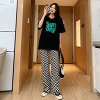 マタニティ　トップス&ボトムスセット　Tシャツ　ワイドパンツ　ゆったり