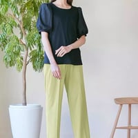 マタニティ　ボトムス　パンツ　ストレート　シンプル　ゆったり