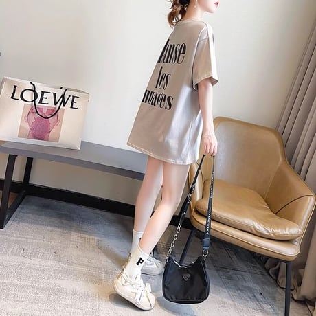 マタニティ　トップス　Tシャツ　ラウンドネック　ビッグサイズ　ゆったり
