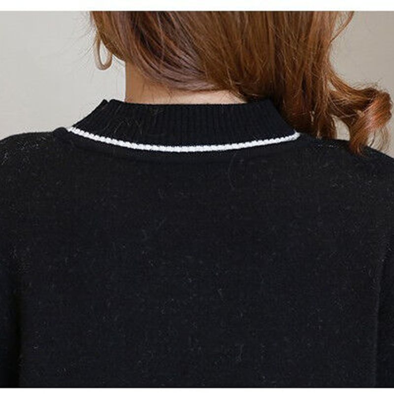 専用EIMYGOLF 千鳥 ハイネック 長袖 ミニワンピース EIMYGOLF 千鳥