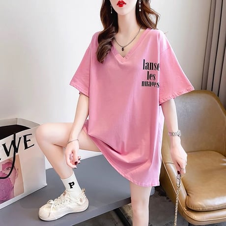 マタニティ　トップス　Tシャツ　ラウンドネック　ビッグサイズ　ゆったり
