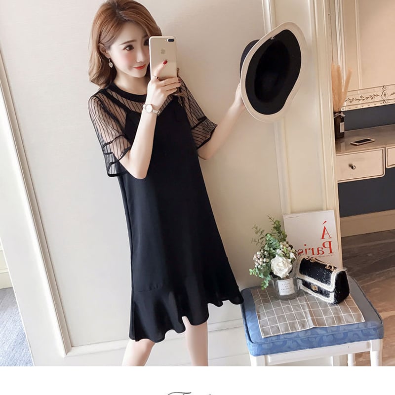 マタニティ ワンピース 産前産後OK 授乳口付き セクシーワンピース  