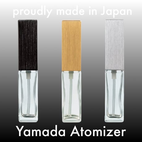 ヤマダアトマイザー｜ハンドメイドアトマイザー　長四角ブルー（シルバーキャップ）