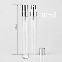 10ml シルバーメタルヘッドガラスアトマイザー　100個セット