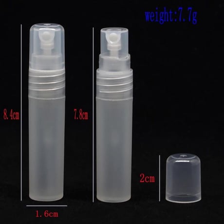 5ml / 10ml スクリュー式ポリプロピレンアトマイザー10個セット