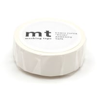 【カモ井加工紙】mt 1P マットホワイト 15mm x 7M（個包装）