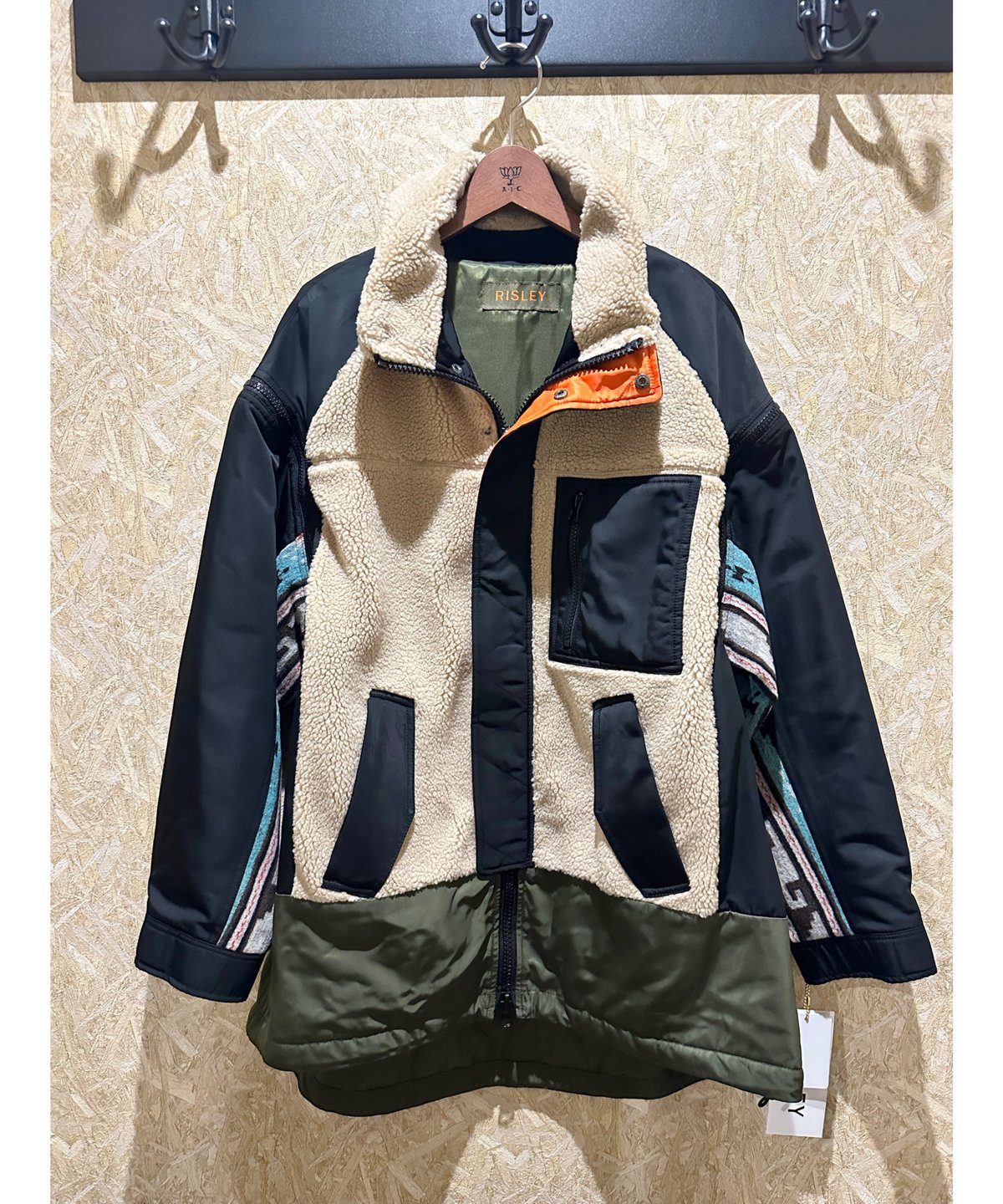 ジャンパー/ブルゾン Riu リウ 2way big collar boa blouson グレー
