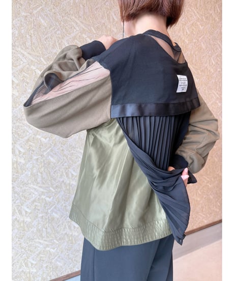 RISLEY ★ back pleated pullover