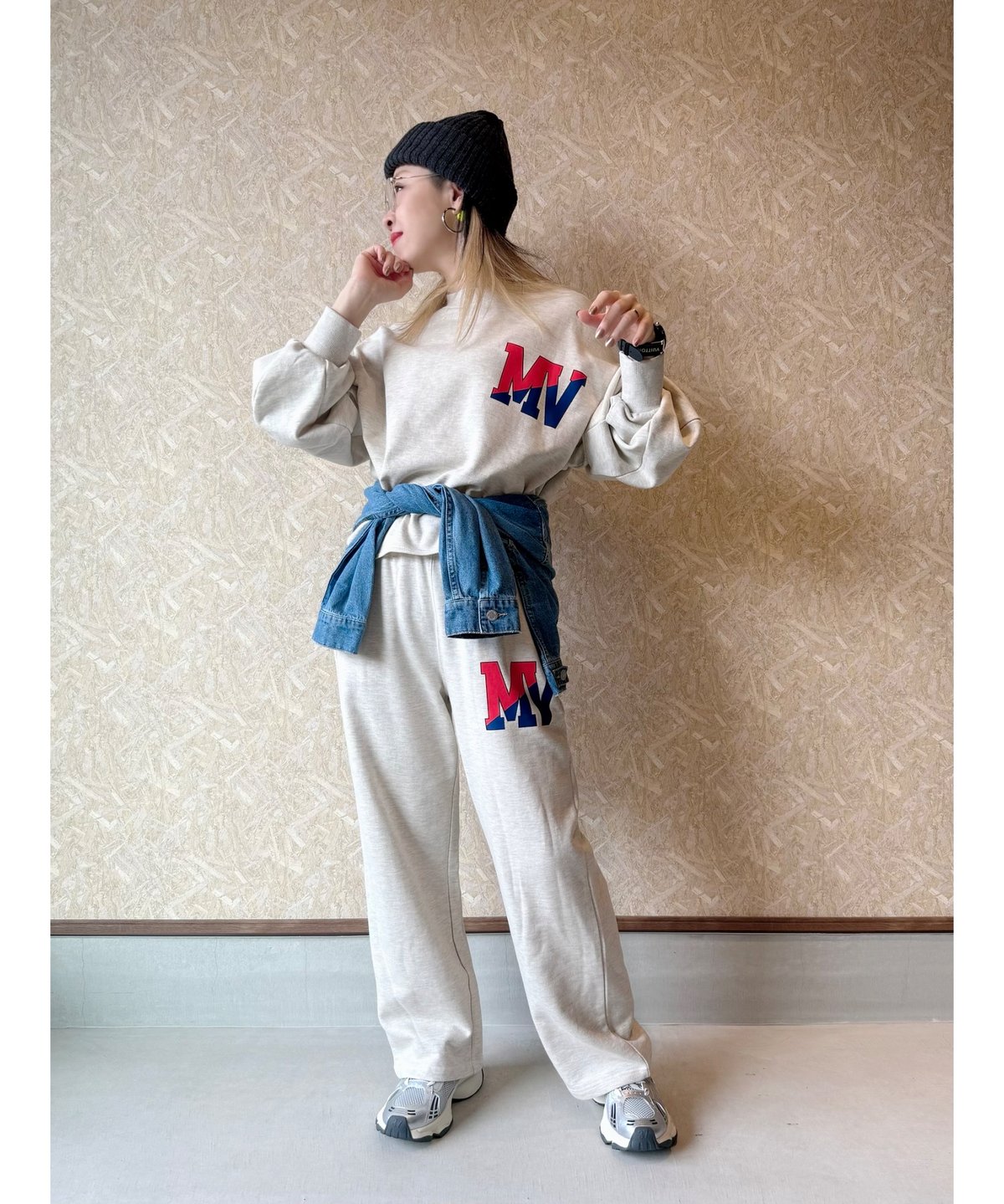 MARGAUX VINTAGE ☆ logo sweat pullover | BASTET