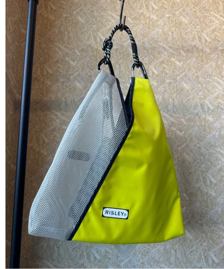 RISLEY ★ triangle mesh bag with frills