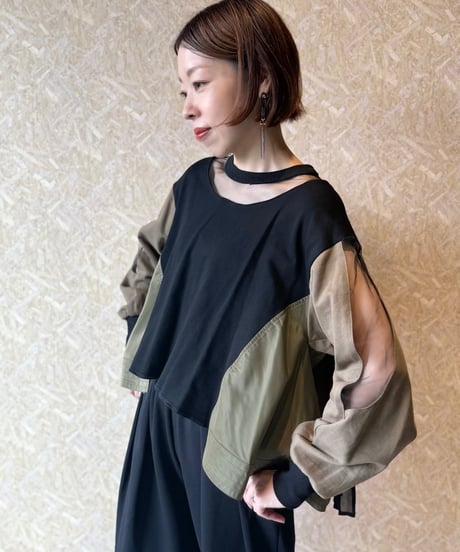 RISLEY ★ back pleated pullover