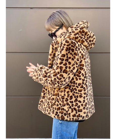 Le Melange ★ leopard eco fur short coat