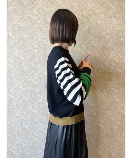 RISLEY ★ bi-color 2way cardigan