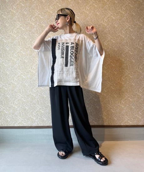 JUDDY CORN ★ soft  wrapping poncho T-shirt
