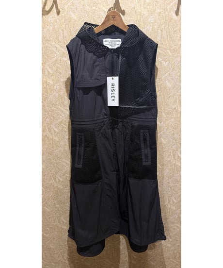 RISLEY ★ long sheer gilet one-piece