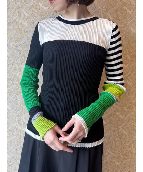 RISLEY ★ bi-color 2way knit