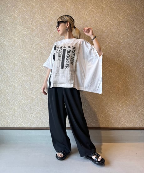 JUDDY CORN ★ soft  wrapping poncho T-shirt
