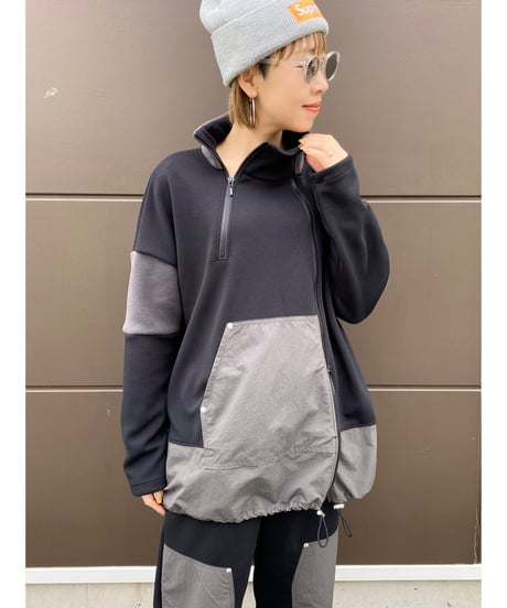 FOSI. ★ different material docking pullover