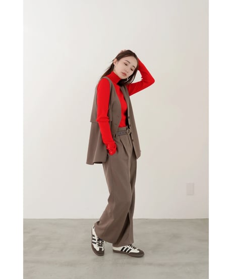 mink chair ★ mini frill straight  pants