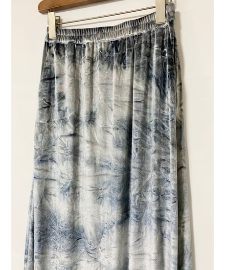 CHIGNONSTAR ★ tie dye velours skirt