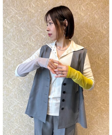 mink chair ★ back flare gilet