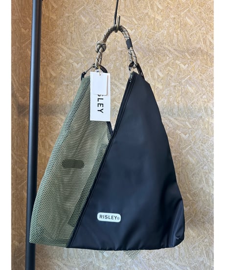 RISLEY ★ triangle mesh bag with frills