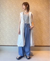 RISLEY ★ long sheer gilet one-piece