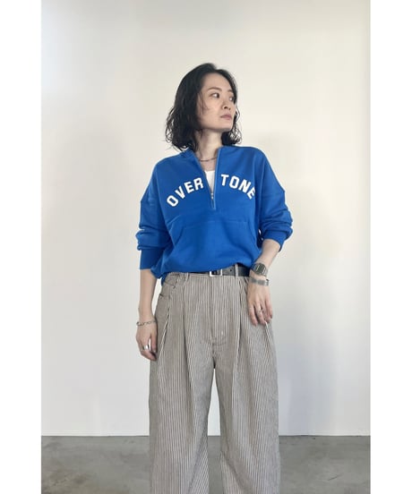FOSI. ★ half zip logo sweat poncho