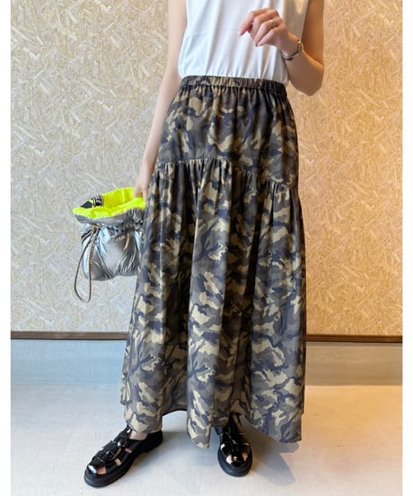 MARGAUX VINTAGE ★ camouflage gather skirts
