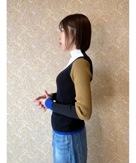 RISLEY ★ bi-color 2way knit