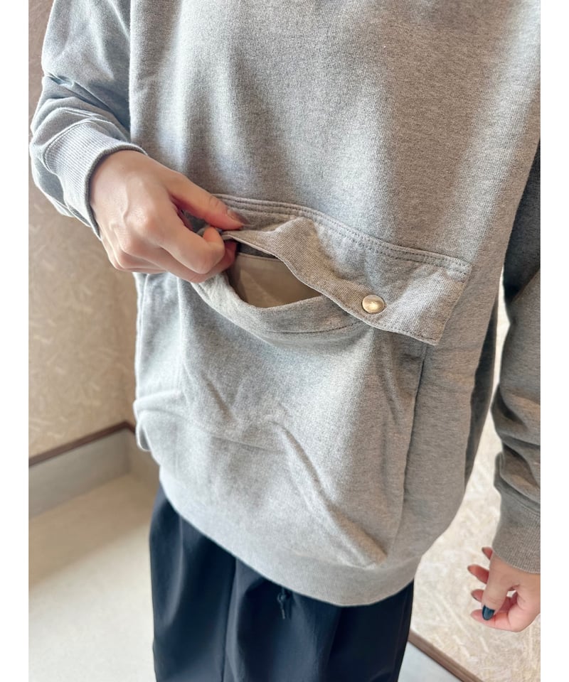 まこ JUDDY CORN デザート裏毛パーカー 杢グレー まこ JUDDY CORN