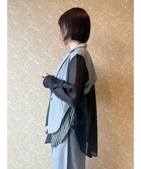 RISLEY ★ layered sheer  jacket