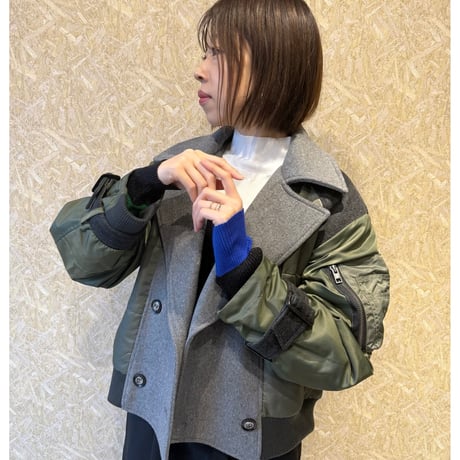 ■美品 RISREY リズレー ミリタリー コンビ ジャケット risley | STORES