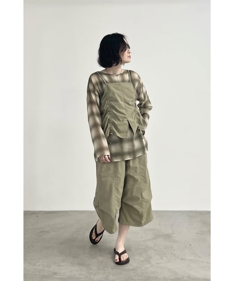 FOSI. ★ shirring nylon camisole