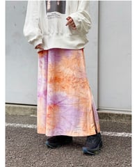 CHIGNONSTAR ★ tie dye velours skirt