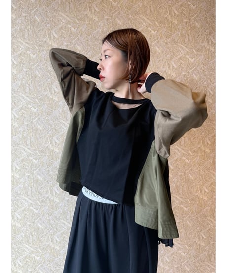 RISLEY ★ back pleated pullover