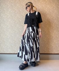 MARGAUX VINTAGE ★ geometric W logo skirt