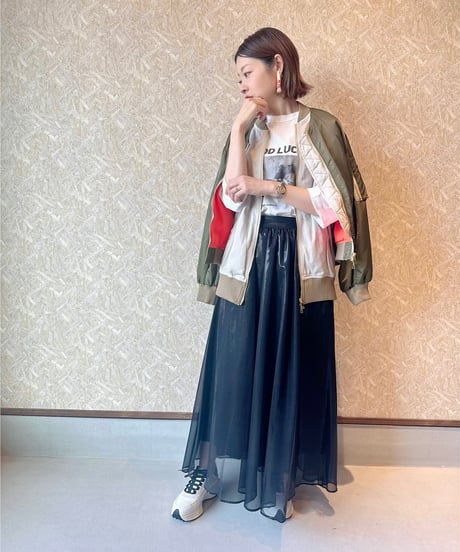 minkchair ★ metallic gather skirt