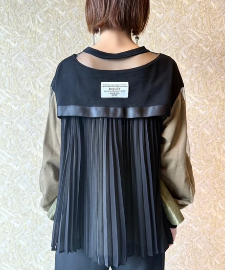 RISLEY ★ back pleated pullover