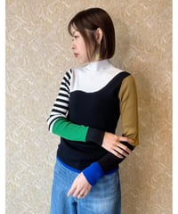 RISLEY ★ bi-color 2way knit